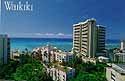 flying over the beaches of Honolulu