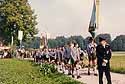 *Fronleichnam* - bavarian catholic custom - men in their folklore clothes