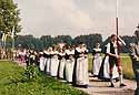 *Fronleichnam* - bavarian catholic custom - women in their folklore clothes
