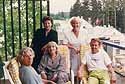 my mother, Fred and I as well as my Munich girlfriend with Helmut and Gabi